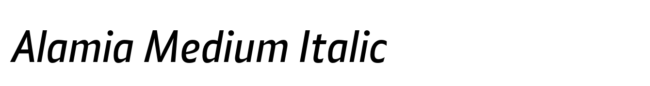 Alamia Medium Italic